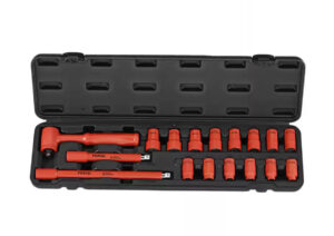 FORCE FC-3173N VDE Geïsoleerde Doppen set | 3/8" | 12-kant | 17-delig