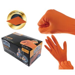 SATRA S-L9GYD Werkhandschoen Nitril | Diamantstructuur | Extra sterk | Wegwerp | L | 100 stuks