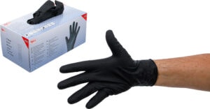 BGS 74669 Wegwerphandschoenen doos | Nitril | met extra grip | Gr. L | 100 stuks