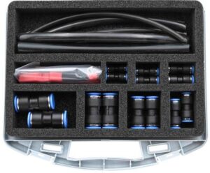 KUNZER 7TDR24 Professionele persluchtleiding reparatie set | 22-delig