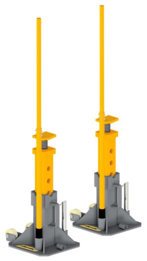 WINNTEC Y452205 Verrijdbare Assteunen 22 Ton | Pin model | Set 2 stuks