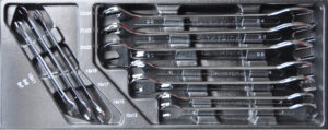 DELTACH 202000 Steeksleutelset extra dun, 10dlg, M-module
