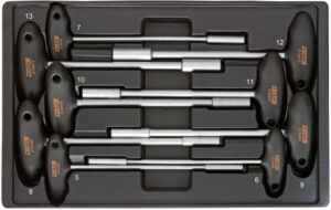 CUSTOR CND51309S T-Dopsleutelset, 9dlg, L-module