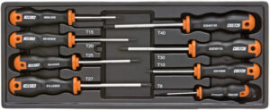 CUSTOR CSD82008S Torx schroevendraaierset 8dlg, soft grip, M-module
