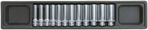CUSTOR CSS03012S 3/8" Doppenset lang 12-kant, 12dlg, S-module