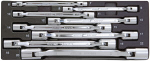 CUSTOR CWS62208S Kniesleutelset, 8dlg, S-module