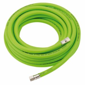 DRAPER D31729 Luchtslang 10mm High Visibility Groen | 1/4" draaibare aansl. | 10 meter