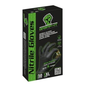 GRIPP-IT Handschoenen Nitrile zwart | Maat XL | 50 stuks
