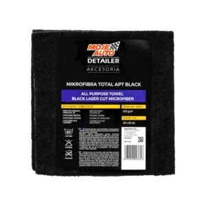 MOJE-AUTO AMT19-663 Zwarte allround microvezeldoek | 40 x 40 cm