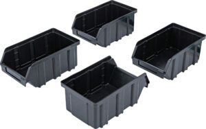 BGS 80195 Grijpbakken set | met ophangrail | voor opbergsysteemcombinatie | 4-delig