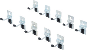 BGS 80196 Set enkele haken | 40 mm | voor opbergsysteemcombinatie | 10 stuks