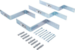 BGS 88315 Wandhakenset | Voor partytentsets | Inclusief montagemateriaal | 4 stuks