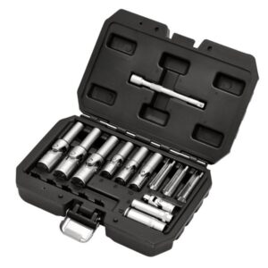 DRAPER D12397 1/4" + 3/8" Gloeibougie doppenset, 18dlg