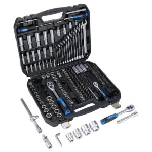 DRAPER D24232 Gereedschapskoffer 1/4"+3/8"+1/2", 219dlg