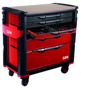 SAM CPP-XL Gereedschapswagen met 6 Extra Brede Laden | 202 Gereedschappen
