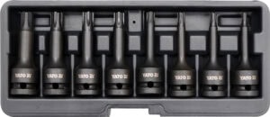 YATO YT-1068 Bitdoppen set kracht 1/2" | RIBE | 8-delig