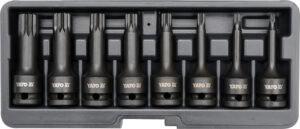 YATO YT-1069 Bitdoppen set kracht 1/2" | Spline | 8-delig