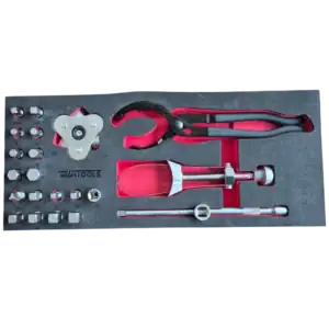 WT-1922 Oliefilter & Carterplug gereedschap set | 22-delig