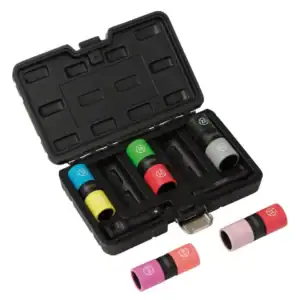 DRAPER D02744 Wielmoer Doppenset | 1/2" | Dubbelzijdig | 7-delig