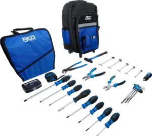 BGS 3347 Gereedschapsrugzak | Mobiel met telescoopgreep | 65-delig