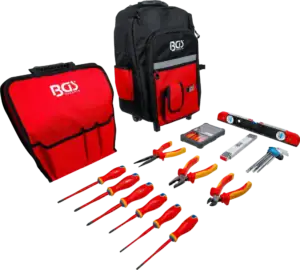 BGS 3348 VDE-gereedschapsrugzak | Mobiel met telescoopgreep | 27-delig