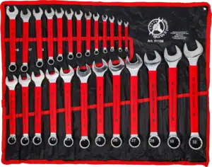 BGS 91198 Ringsteeksleutel set | Antislip handgreep | 6 - 32 mm | 25-delig