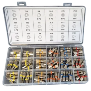 WT-8658 Powerbit Assortiment | S2 Staal | 108-delig