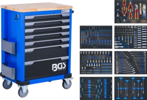 BGS 6067 Gereedschapswagen gevuld | 7 Laden | 286-delig