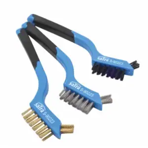 SATRA S-90223 Borstelset | Staal, Messing & Nylon | 3-delig
