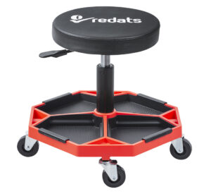 REDATS 10-01-15 Verrijdbare werkplaatskruk met gereedschapshouder