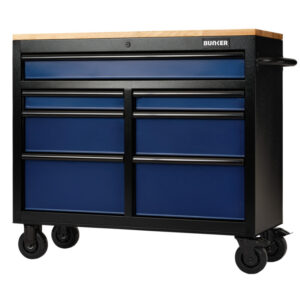 BUNKER D27210 Gereedschapswagen/werkbank, 104cm, blauw