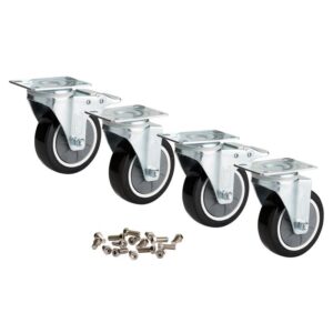 BUNKER D04531 zwenkwielenset tbv mobiele kast