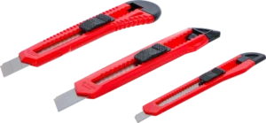 BGS 50599 Afbreekmessen Set | Lemmetbreedte 9 / 18 mm | 3-delig
