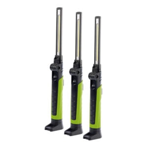 DRAPER AP001 Inspectielampen Set COB LED | 3-delig | 700 Lumen | Groen