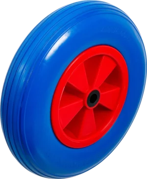 BGS 80656 Kruiwagenwiel / Steekwagenwiel | PU | Rood / Blauw | 400 mm