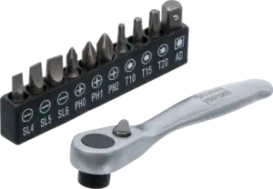BGS 90110 Bitset met Bitratel | 1/4" (6,3 mm) | 11-delig