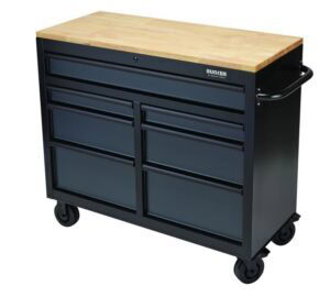 BUNKER D27207 BUNKER Verrijdbare Werkbank en Gereedschapswagen | 7 Laden | 104cm | Grijs