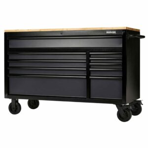 BUNKER D27220 BUNKER Verrijdbare Werkbank en Gereedschapswagen | 10 Laden | 142cm | Grijs