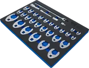 BGS 74716 Open Ringsteeksleutels (Crowfoot) | 10 - 50 mm | 32-delig