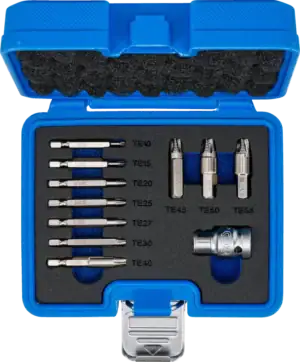 BGS 74785 Schroefverwijderset voor beschadigde Torx-schroeven | T10 - T55 | 11-delig
