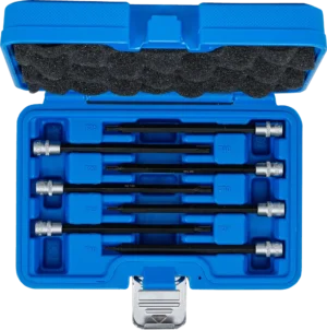 BGS 8618 Extra Lange Bit-Dopsleutelset | Torx met Kogelkop | 1/4" | 7-delig