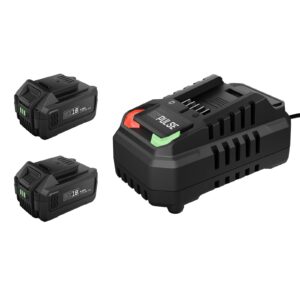 DRAPER DXPULSESET4 DXPULSE 18V Accu- en Laderset | 2x 4,0 Ah Accu en 2,4A Lader