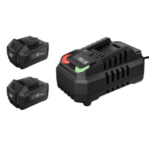DRAPER DXPULSESET5 DXPULSE 18V Accu- en Laderset | 2x 5,0 Ah Accu en 2,4A Lader